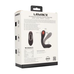 Levelz by shots Vibrerende Verwarmende Buigbare Tapping Silicone Prostaat Stimulator - Zwart (8714273067630)