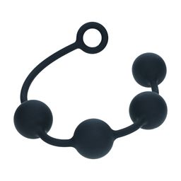Levelz by shots Ronde Siliconen Anale Ballen - XL - 50mm - Zwart (8714273068392)