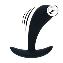 Levelz by shots Vibrerende Siliconen Prostaat Stimulator Anale Plug - S - Zwart (8714273067432)
