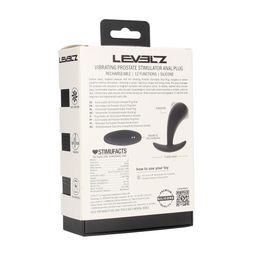 Levelz by shots Vibrerende Siliconen Prostaat Stimulator Anale Plug - S - Zwart (8714273067432)