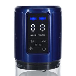 Pumped by shots UltraLift - Automatische Waterdichte Masturbator Pomp - Metallic Blauw (8714273059598)