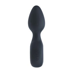 Levelz by shots Vibrerende Siliconen Anale Plug met Lus - Zwart (8714273067333)