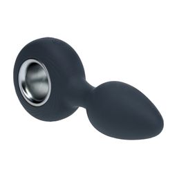 Levelz by shots Vibrerende Siliconen Anale Plug met Lus - Zwart (8714273067333)