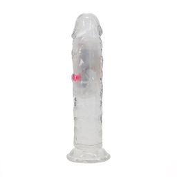 Realrock by shots LED Vibrerende Rechte Penis - 6 / 15 cm - Transparant (8714273059604)