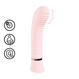 Loveline by shots Divine - Geribbelde G-spot Vibe - Roze (8714273058461)
