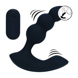 Levelz by shots Dual Motor Afstandsbediening Geweven Vibrerende Vloeibare Siliconen Prostaat Stimulator - Zwart (8714273067951)