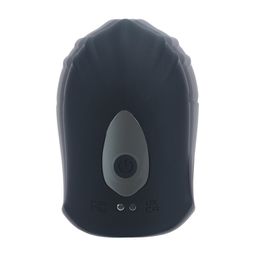 Levelz by shots Verstelbare Vibrerende Siliconen Penis Hoofd Stimulator - Zwart (8714273067579)