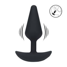 Levelz by shots Classic Vibrerende Silicone Anale Plug - M - Zwart (8714273067418)