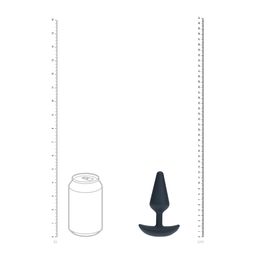 Levelz by shots Classic Vibrerende Silicone Anale Plug - M - Zwart (8714273067418)
