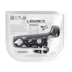 Levelz by shots Vibrerende Kooi Silicone Penis Huls en Balring - Zwart (8714273067296)