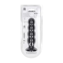 Levelz by shots Quad Rattle Vloeibare Siliconen Anale Plug - XL - Zwart (8714273065704)