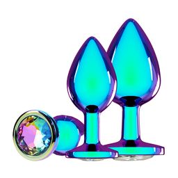 Ouch! by shots Venice Collectie - Metaal Anale Plug Set - Iriserend (8714273061775)