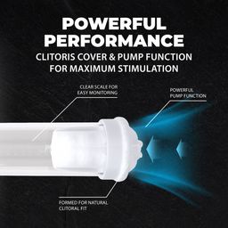 Pumped by shots MaxLift - 7 Function Suction Masturbator Pump - Metallic Blue (8714273061447)