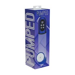 Pumped by shots Engage - Automatische Waterdichte Penis Pomp en Masturbator - Metallic Blauw (8714273059512)
