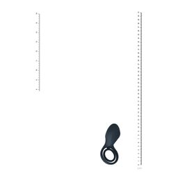 Levelz by shots Vibrerende Cock- en Ballring met Vleugelstimulator - Zwart (8714273067258)