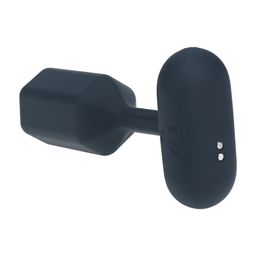 Levelz by shots Hexagonale Vibrerende Siliconen Anale Plug - L - Zwart (8714273067517)