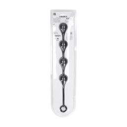 Levelz by shots Waterdrop Siliconen Anale Ballen - L - 40mm - Zwart (8714273069832)