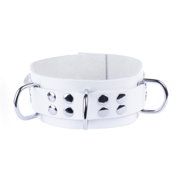 Red leather Ultra Leather Ketting - Wit (3662811296941)