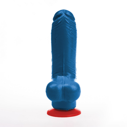Fuck  fist Tyr M - Realistische Dildo met Ballen - 5.1 / 13 cm - Blauw (3662811914708)