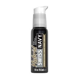 Swiss navy Hybrid - Premium Siliconen en Water Hybrid Glijmiddel - 1 fl oz / 29,5 ml - Fishbowl 50 Stuks (699439007621)