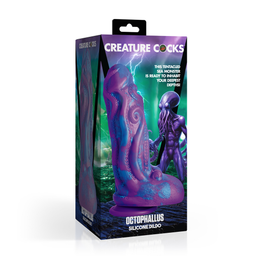 Xr brands Octophallus - Siliconen Dildo - Paars/Blauw (848518055910)