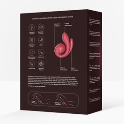 Snail vibe GIZI Pro - Drievoudige Stimulator - Bordeaux (8721325867117)