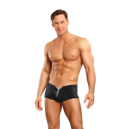 Male power Ritsbroek met Rode Cockring - L/XL - Zwart (845830095594)