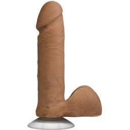 Doc johnson Realistische Cock met Ballen - Verwijderbare Vac-U-Lock Zuignap - ULTRASKYN - 6 / 16,5 cm - Karamel (782421014315)
