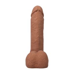 Doc johnson Realistische Cock met Ballen - Verwijderbare Vac-U-Lock Zuignap - ULTRASKYN - 6 / 16,5 cm - Karamel (782421014315)