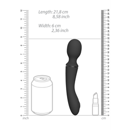 Vive by shots Nami - Pulse Wave Vibrating Wand - Zwart (7423522539545)