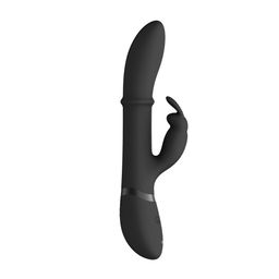 Vive by shots Halo - Ring Rabbit Vibrator - Zwart (8714273545022)