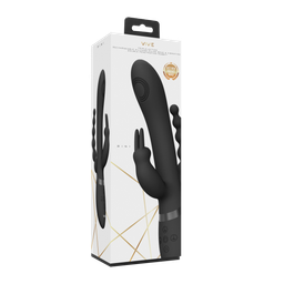 Vive by shots Rini - Pulse Wave Vibrerende Dubbele Penetratie Rabbit - Zwart (7423522539521)