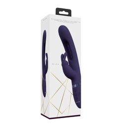 Vive by shots Mika - Triple Motor - Vibrerende Rabbit met Innovatieve G-Spot Flapper Stimulator - Paars (8714273051851)