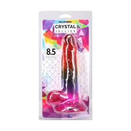 Doc johnson Realistische Cock met Ballen - 8,5 / 21,6 cm - Regenboog (782421097400)