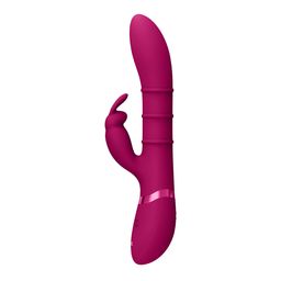 Vive by shots Sora - Up Down Stimulerende Ringen, Vibrerende G-Spot Rabbit - Roze (8714273493217)