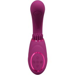 Vive by shots Gen - Drie Motoren G-Spot Vibrator met Pulse Wave en Vibrerende Haren - Roze (8714273054166)