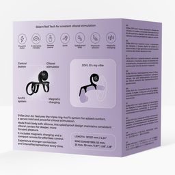 Snail vibe JOVI ARC - Slakken Trouwring - Noir Haze (8721325867216)