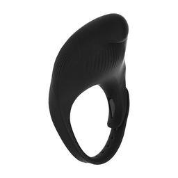 Levelz by shots Verstelbare Vibrerende Siliconen Cockring - Zwart (8714273066930)