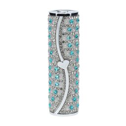 Loveline by shots Tiffany - Lipstick Vibrator with 4 Attachments - Blue (8714273069979)