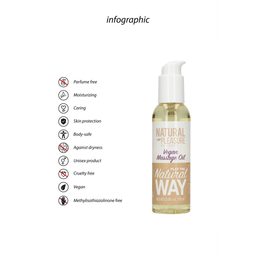 Natural pleasure by shots Vegan Massage Olie - 5 fl oz / 150 ml (8714273544063)