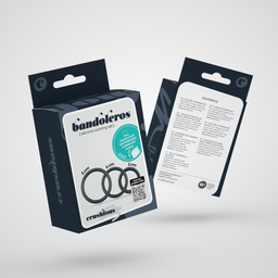 Crushious Bandoleros - Siliconen Cockring Set - Zwart (7403254150300)