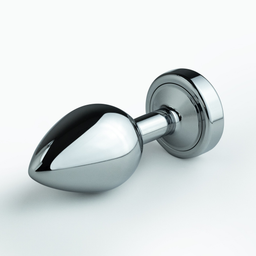 Crushious Borealis - Metalen Anale Plug met LED RGB - Medium - Zilver (7403254158535)