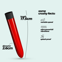 Crushious Classic Vibe - Classic Vibrator - Rood (7403254158764)