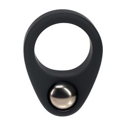 Levelz by shots Vloeibare Siliconen Enkele Gewogen Bal Cockring - Zwart (8714273063878)