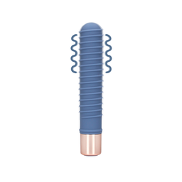 Loveline by shots Geribbelde Mini Vibrator - Blue Horizon (8714273049353)