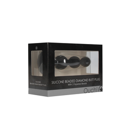 Ouch! by shots Silicone Beaded Diamond Buttplug (8714273544117)