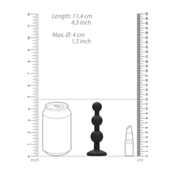 Ouch! by shots Silicone Beaded Diamond Buttplug (8714273544117)
