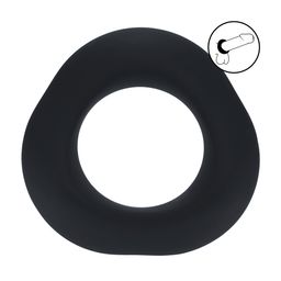 Levelz by shots Ergo Liquid Silicone Cockring - Zwart (8714273062147)