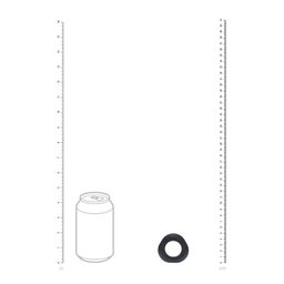 Levelz by shots Ergo Liquid Silicone Cockring - Zwart (8714273062147)