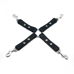Red leather Leren BDSM Knoop met Haken - Zwart (3701019810594)